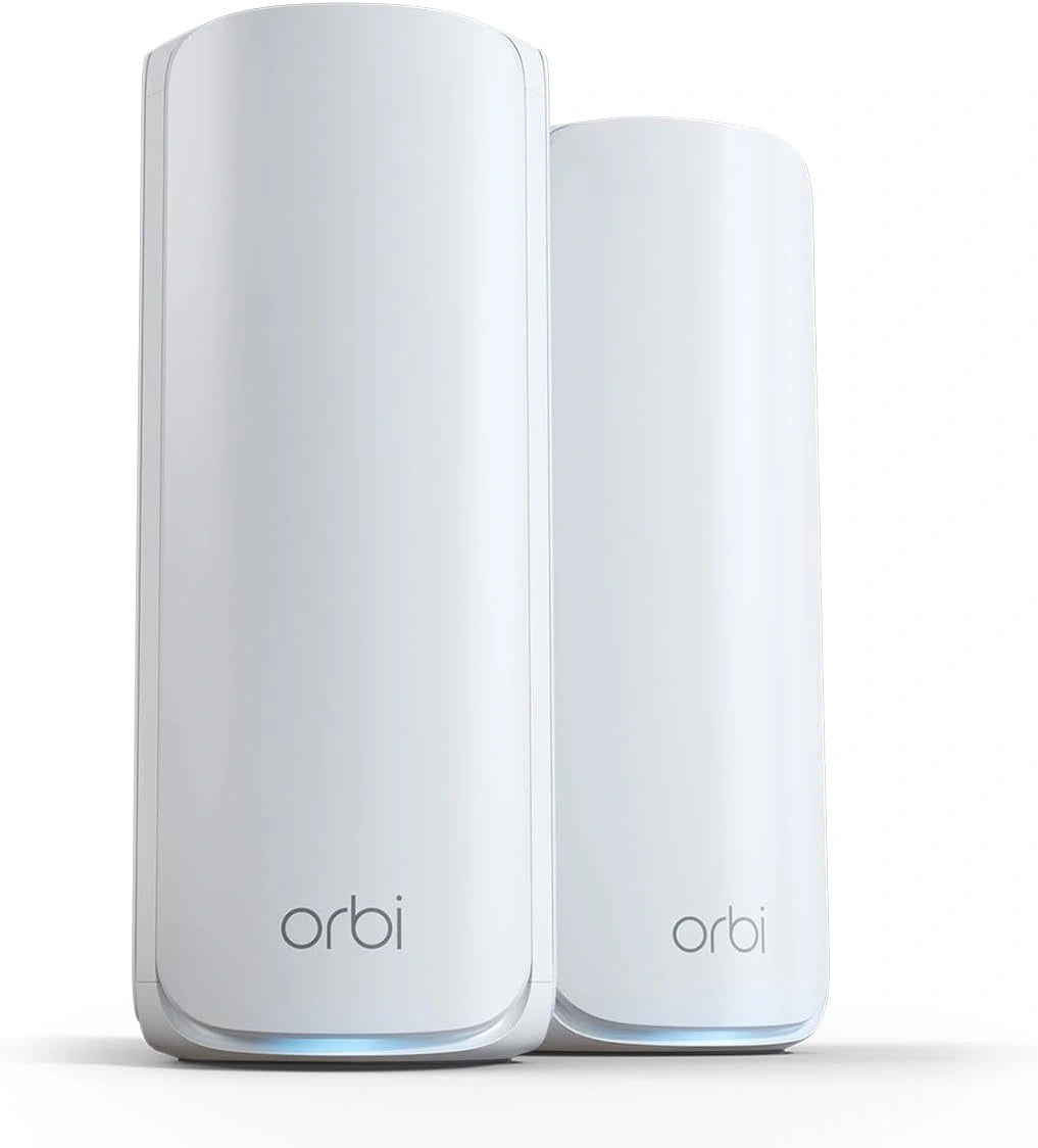 Syst¨¨me Mesh WiFi NETGEAR Orbi 7 BE11000, 2-Pack, 11 Gbps, 360 m2, Port Internet 2.5GB, Tri-Band, Compatible Tous FAI