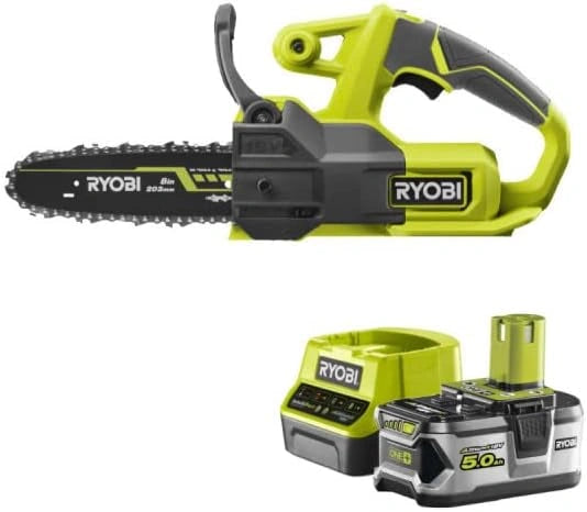 Ensemble Tron?onneuse RYOBI 18V One+ avec Batterie 5.0Ah et Chargeur Rapide