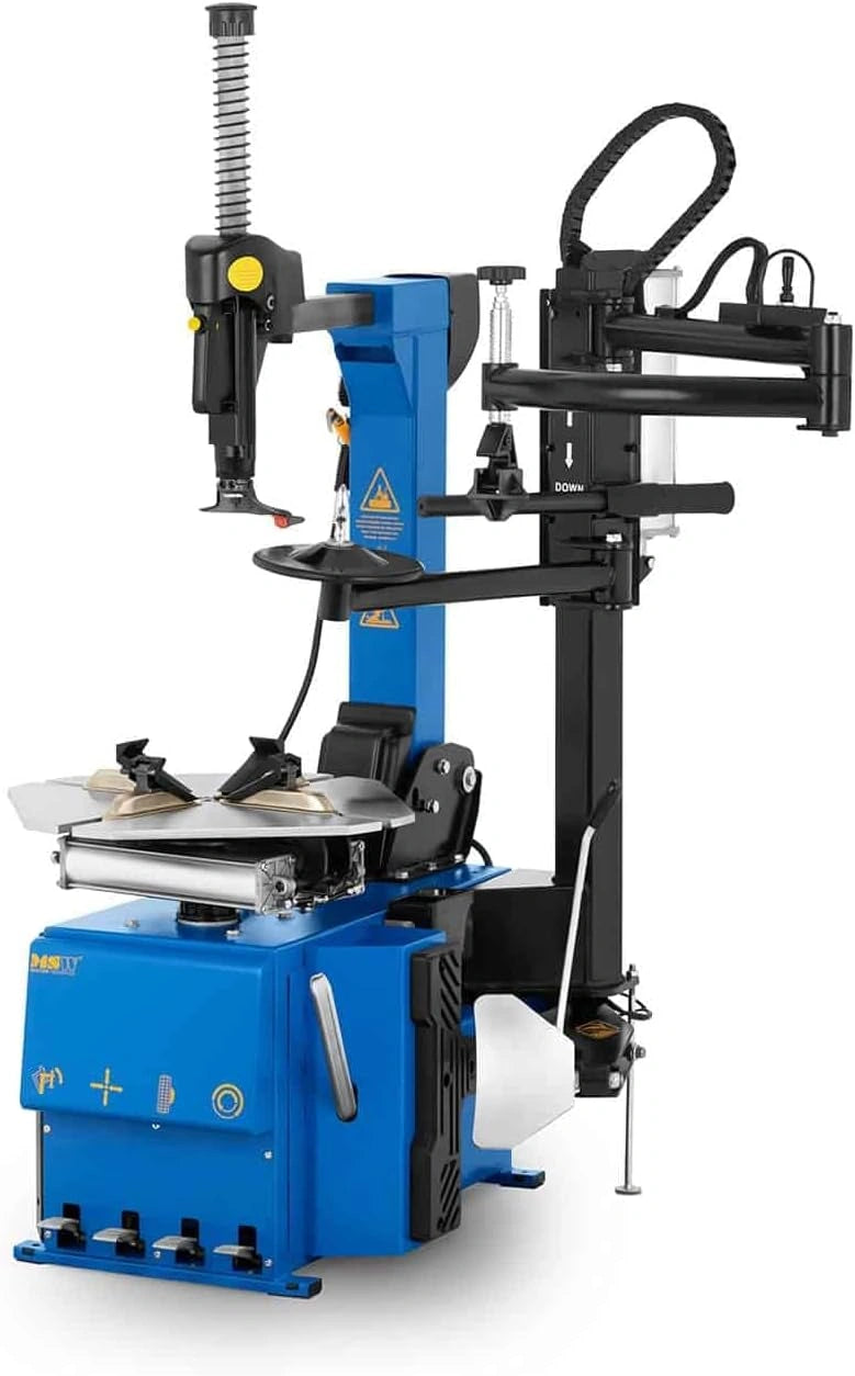 Machine ¨¤ d¨¦monter les pneus moto 1100W, 12-25 pouces, avec bras d'assistance et protections