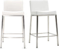 Tabourets de Bar Design Blanc, 66 cm, Lot de 2 - Mod¨¨le Epsilon par Miliboo