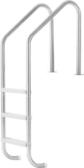¨¦chelle de Piscine Inox avec 3 Marches Antid¨¦rapantes pour Usage Int¨¦rieur et Ext¨¦rieur, Charge 120 kg