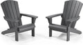 Ensemble de 2 Chaises de Jardin Adirondack en Anthracite Keter