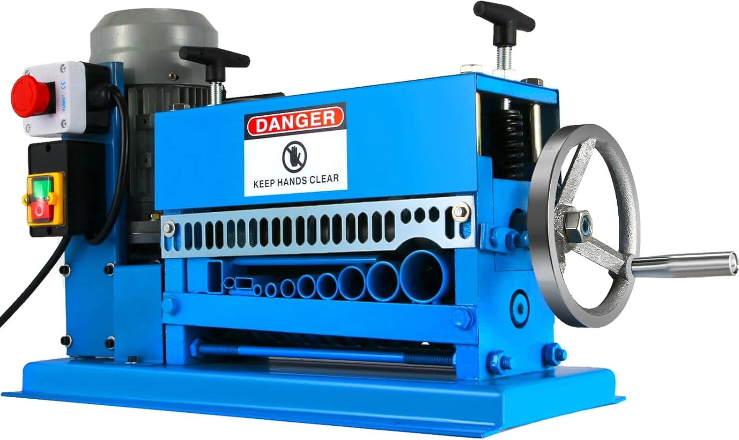 VEVOR ¨¦plucheur de Fils Automatique 1,5-38 mm, 11 Canaux et 10 Lames, pour Recyclage Cuivre