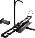 Support de Moto pour Attelage avec Rampe - Charge 227kg - Adaptateur Inclus