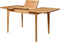 Table Extensible en Ch¨ºne Massif Scandinave pour Salle ¨¤ Manger, 4-8 Personnes, 120-160 x 80 x 75 cm, Design Moderne