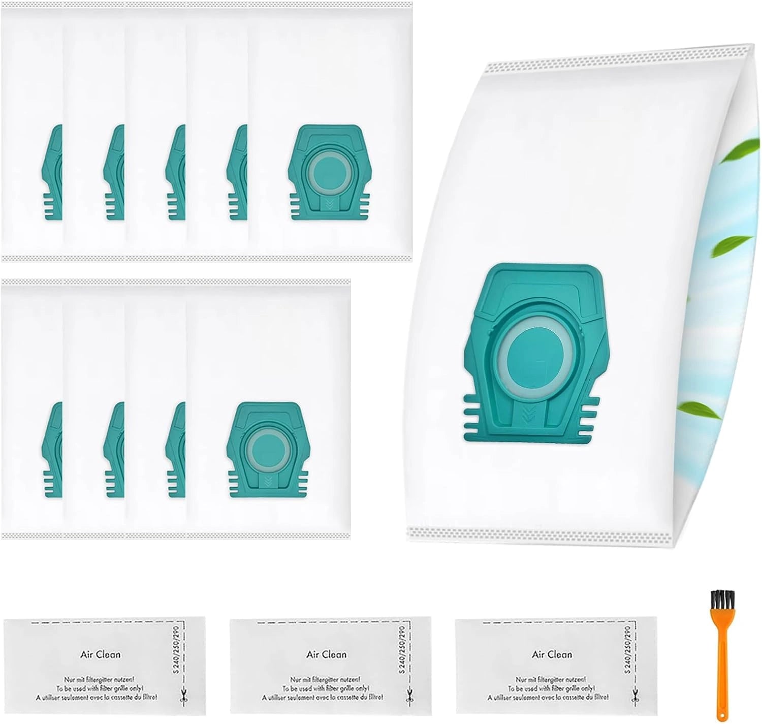 Ensemble de 10 Sacs Aspirateur pour Miele Pure avec Filtres pour S¨¦ries S1/L1