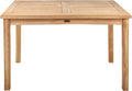 Table de Jardin en Teck pour 4 Personnes - Bois Naturel - 70 x 110 cm