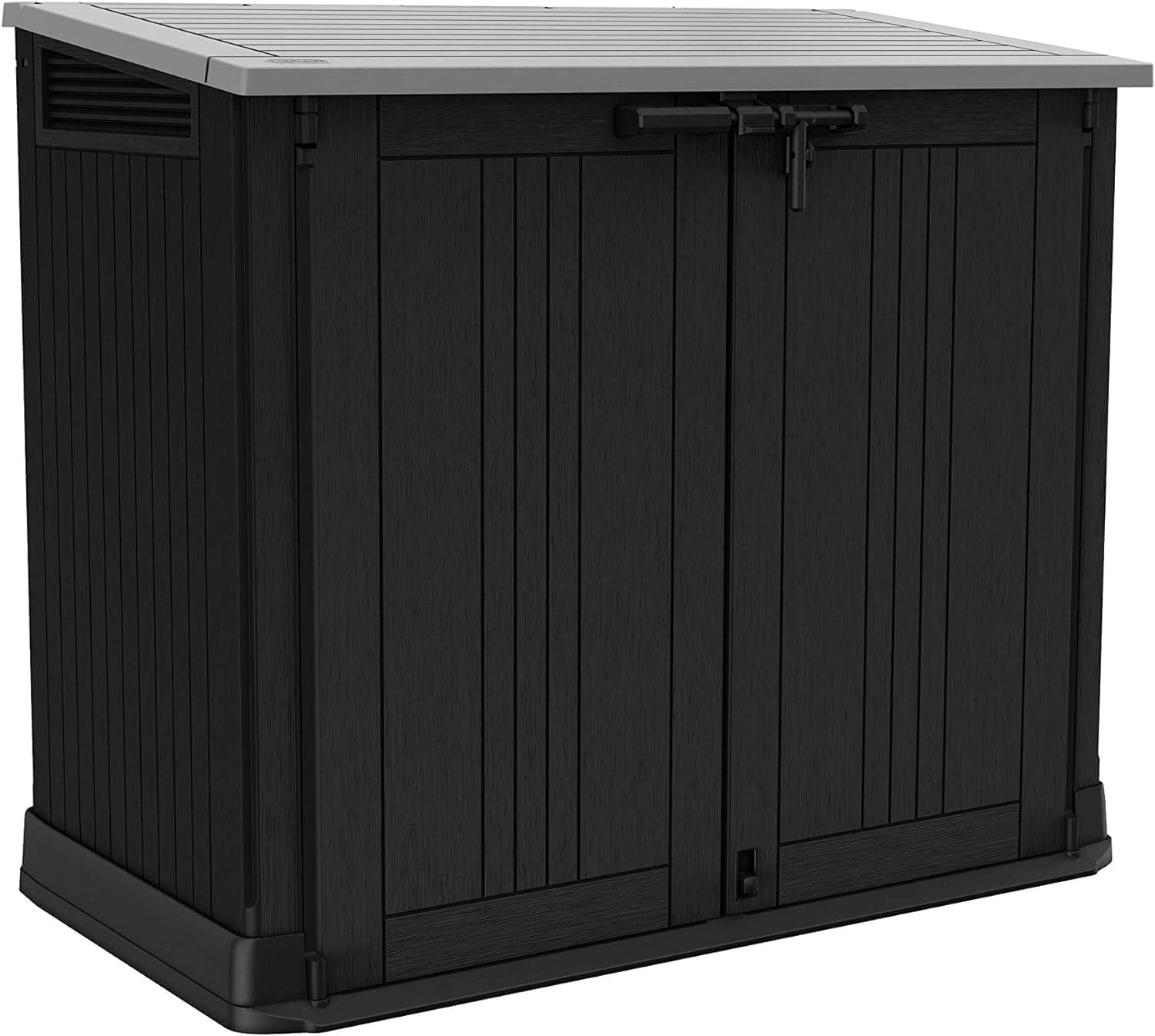 KETER Coffre de Rangement Ext¨¦rieur pour Poubelles - 880 L - Noir