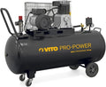 Compresseur d'air VITO 200L 3000W 4CV 230V - 10 Bar - 400L/min - Courroie et moteur lubrifi¨¦ - Atelier et industrie - Mobile