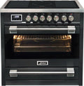 Cuisini¨¨re ¨¦lectrique ¨¤ Induction 90 cm Kaiser Empire - 5 Zones, Multifonction, Auto-nettoyage, 115L