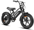 V¨¦lo ¨¦lectrique Adulte Mukkpet Racer 48V 18Ah - Autonomie 120 km - Fat Tire 20 x 4.0 Tout Terrain - Double Suspension - Couleur Noire