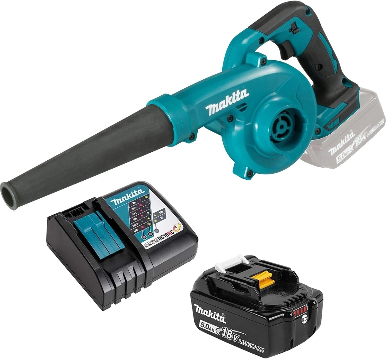 Souffleur ¨¤ Batterie 18V avec Chargeur et Batterie 5 Ah - Makita DUB185RT