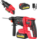 Perforateur Sans Fil 21V, 2 Batteries, 1000 tr/min, Per?age 26mm, Pour Bois, M¨¦tal, Ma?onnerie