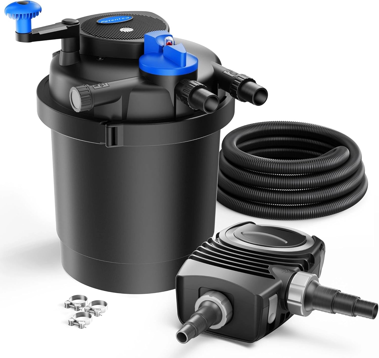 Syst¨¨me de Filtration de Bassin SunSun CPF-2500 avec Lampe UV et Pompe ECO