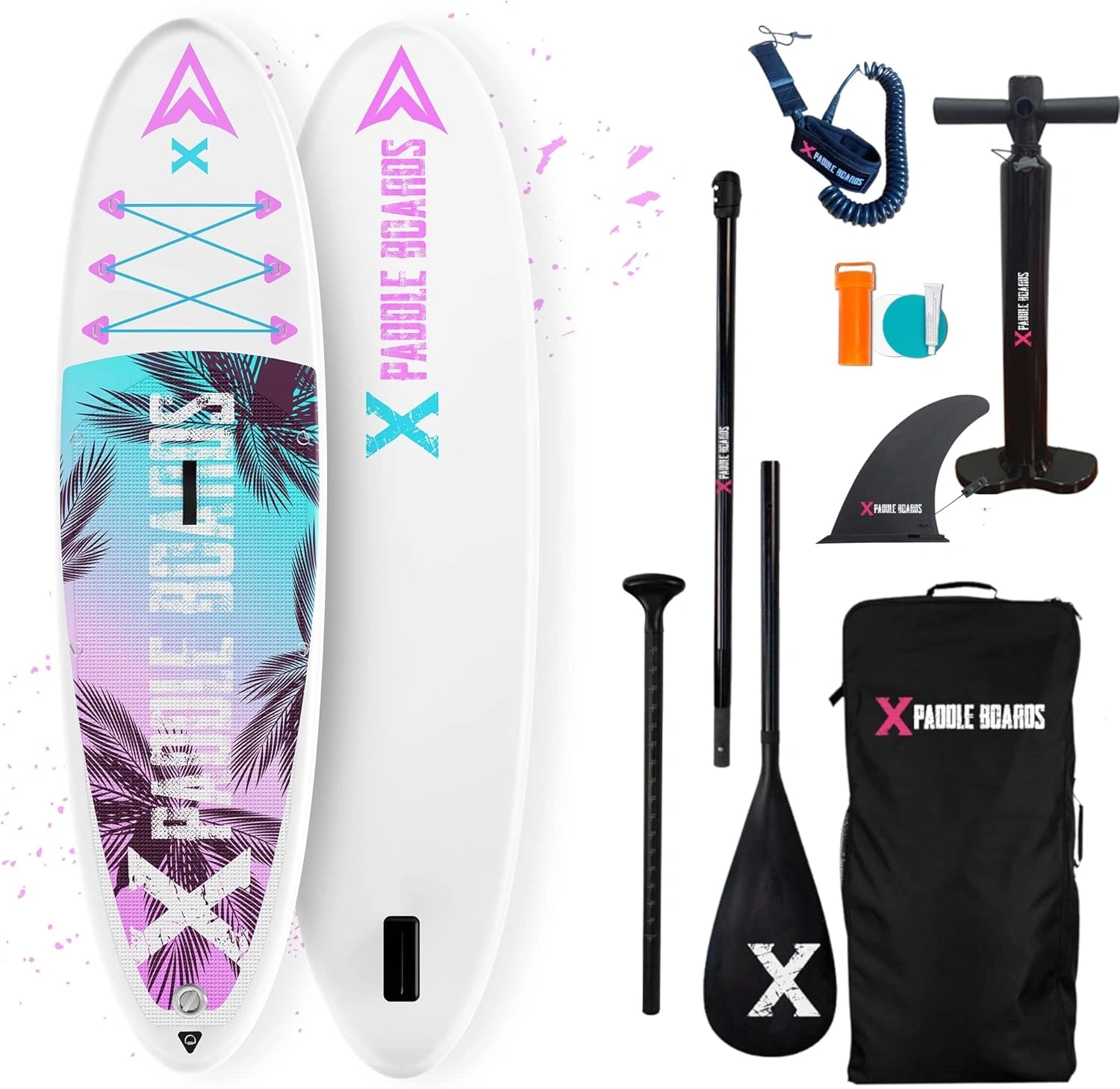 Planche de Paddle Gonflable pour Enfant Fille - Pinky-X 280 x 76 x 10 cm