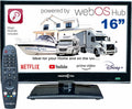 T¨¦l¨¦viseur Intelligent 16 Unispectra avec webOS, Full HD 12V/230V, Tuner TNT et Satellite, HDMI, USB, T¨¦l¨¦commande Magique pour Camping-Cars et Bateaux
